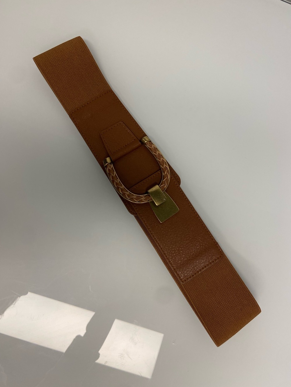 Vince Camuto Brown Wide Stretchy waist Belt Women’s M/L